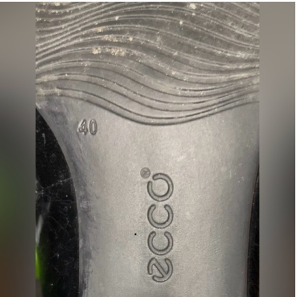 Ecco BLK Leather Heeled Pumps, EU 40/ US 9.5 Summer Sale - Picture 7 of 7